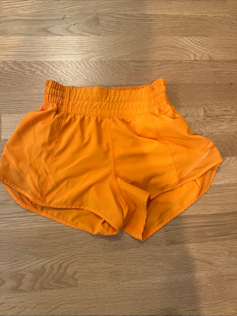 lululemon athletica Women's Bright Orange Running Shorts